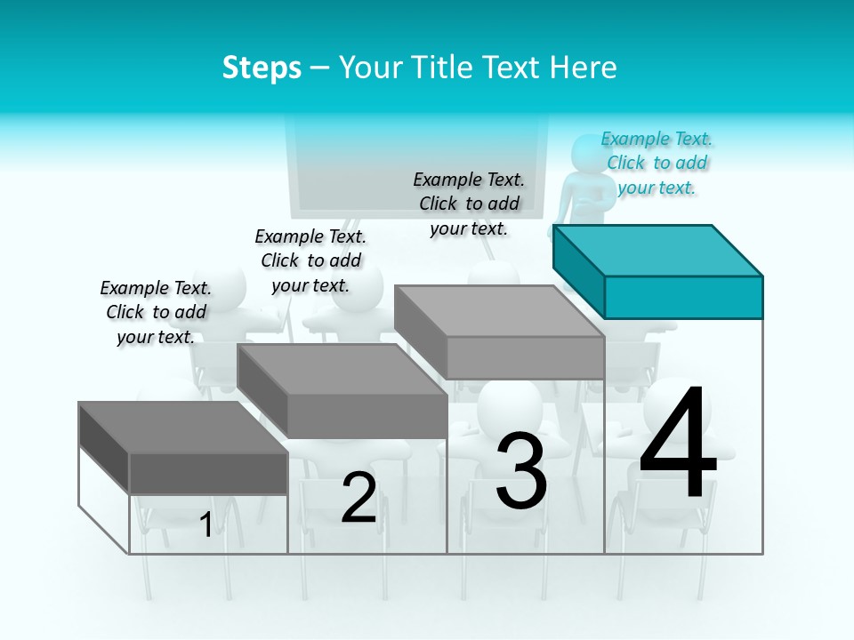 Blackboard People Studying PowerPoint Template