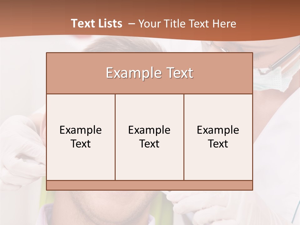 Patient Practitioner Equipment PowerPoint Template