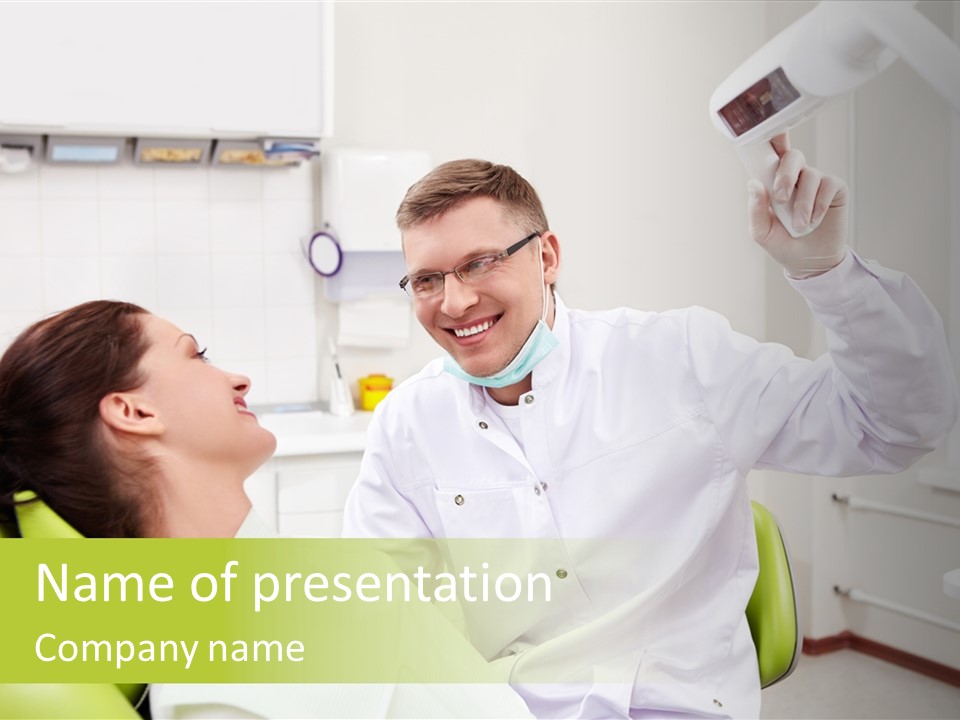 Clinic Visit Dentist PowerPoint Template