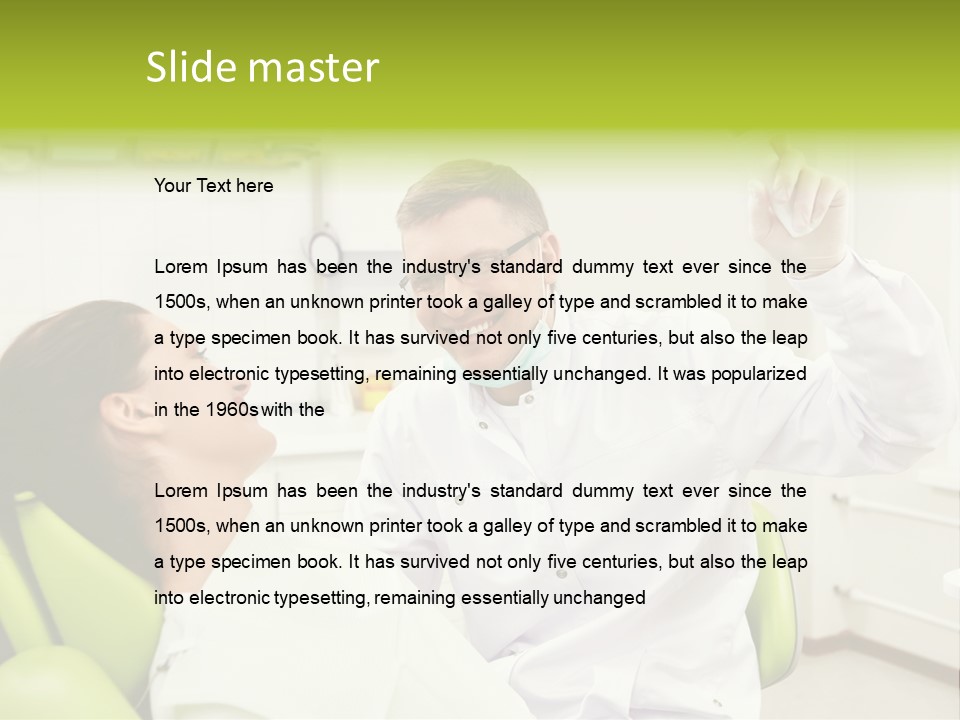 Clinic Visit Dentist PowerPoint Template