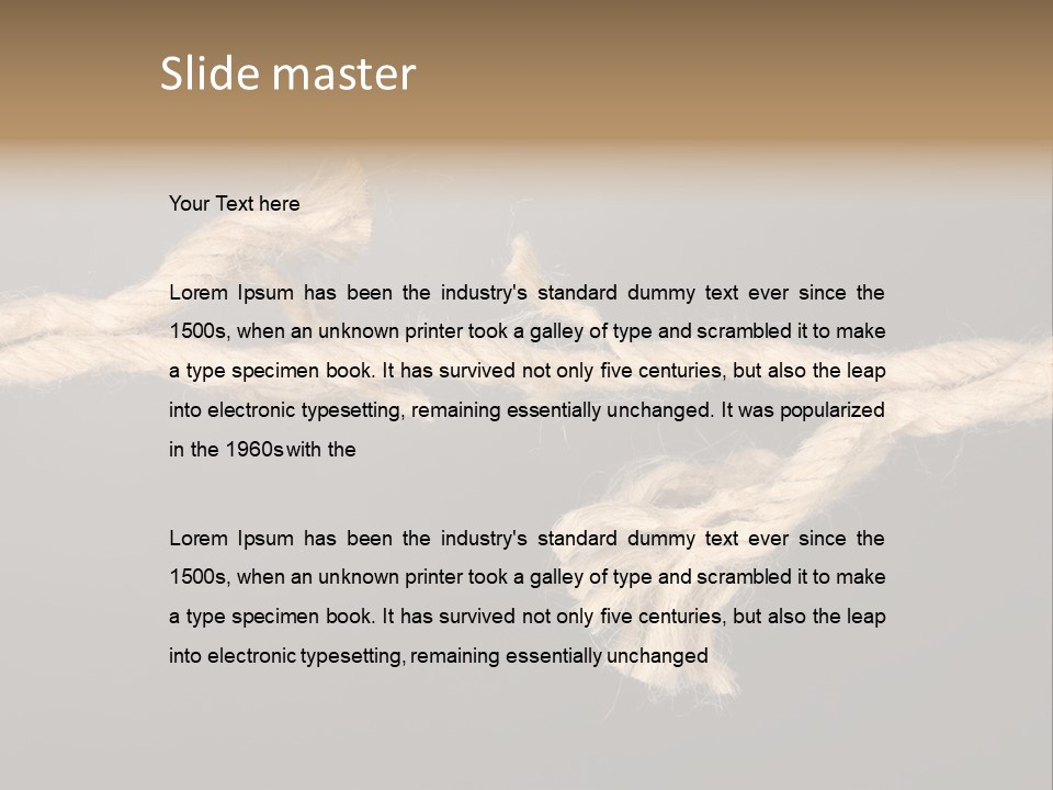 Bond Damage Rupture PowerPoint Template