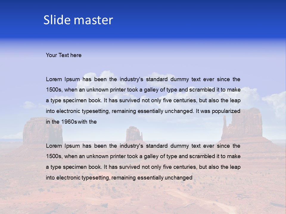 Peak Monument National PowerPoint Template