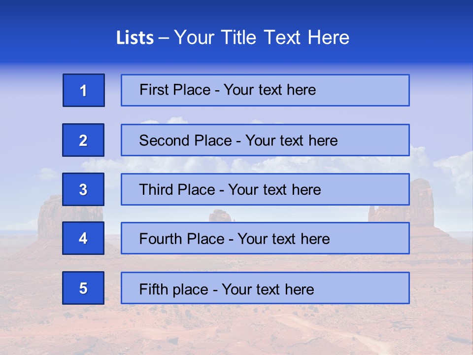Peak Monument National PowerPoint Template