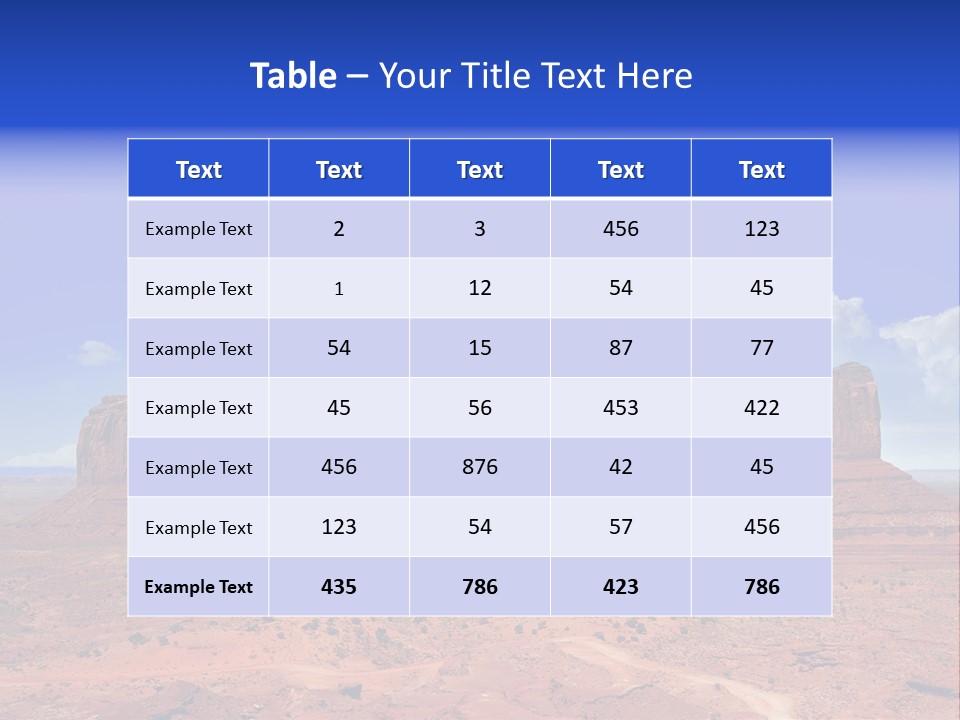Peak Monument National PowerPoint Template