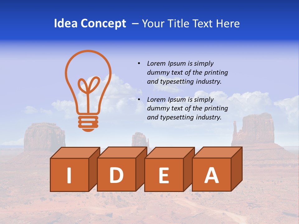 Peak Monument National PowerPoint Template