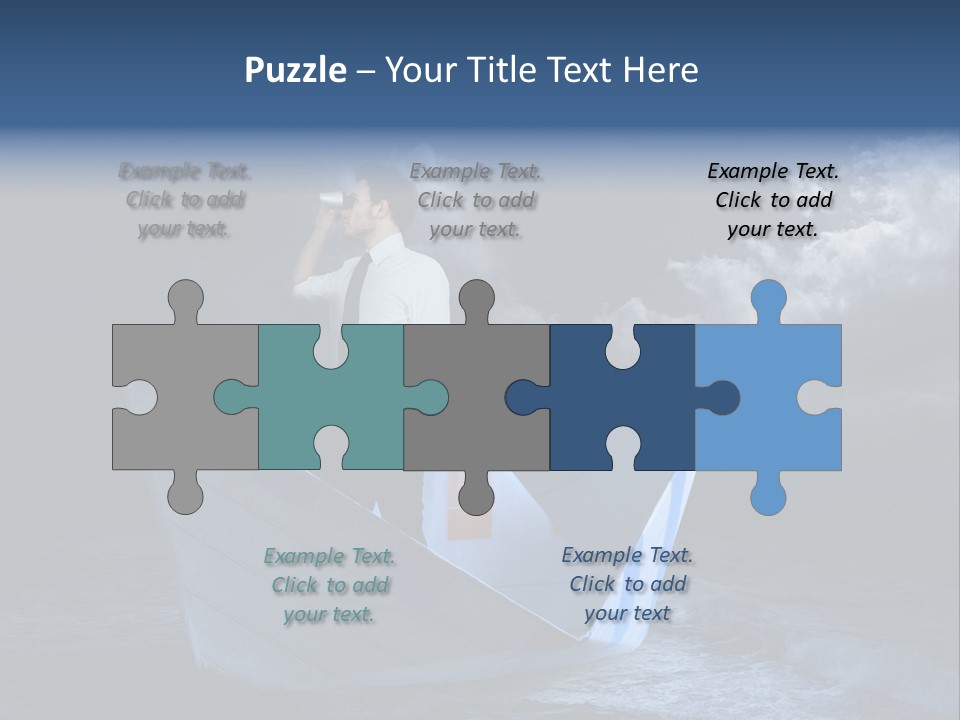 Spyglass Sea Rain PowerPoint Template