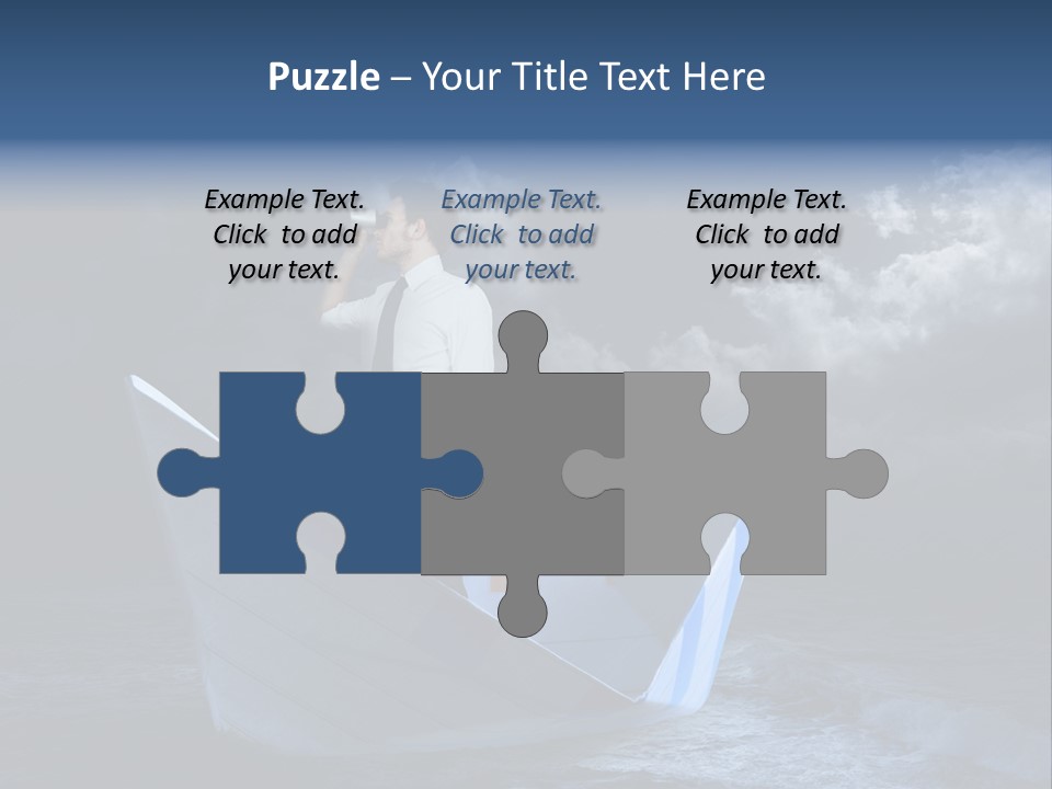 Spyglass Sea Rain PowerPoint Template