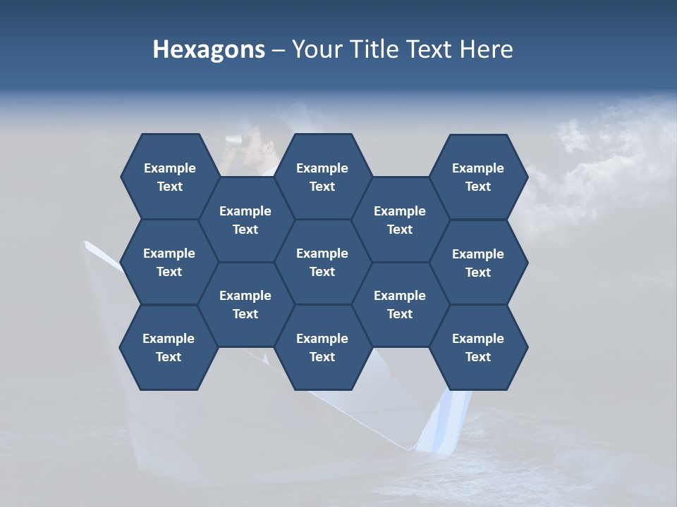 Spyglass Sea Rain PowerPoint Template