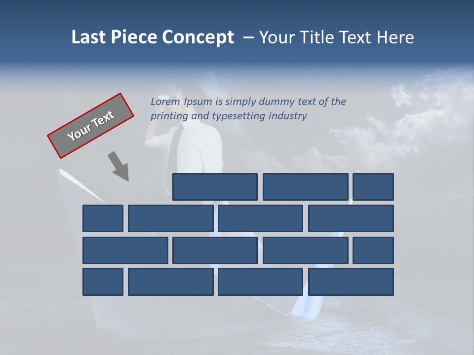 Spyglass Sea Rain PowerPoint Template