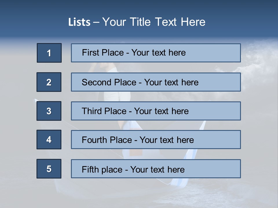 Spyglass Sea Rain PowerPoint Template