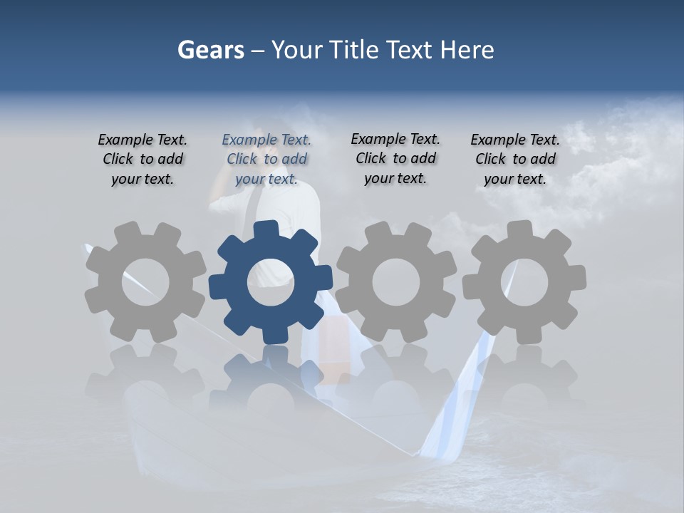Spyglass Sea Rain PowerPoint Template