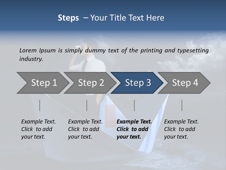 Spyglass Sea Rain PowerPoint Template