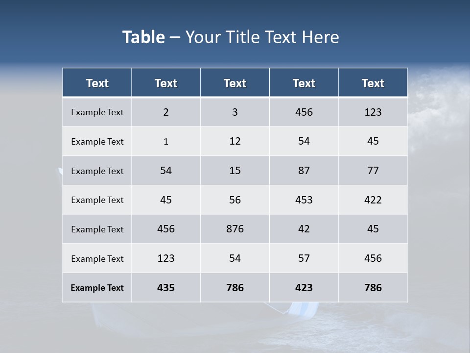 Spyglass Sea Rain PowerPoint Template