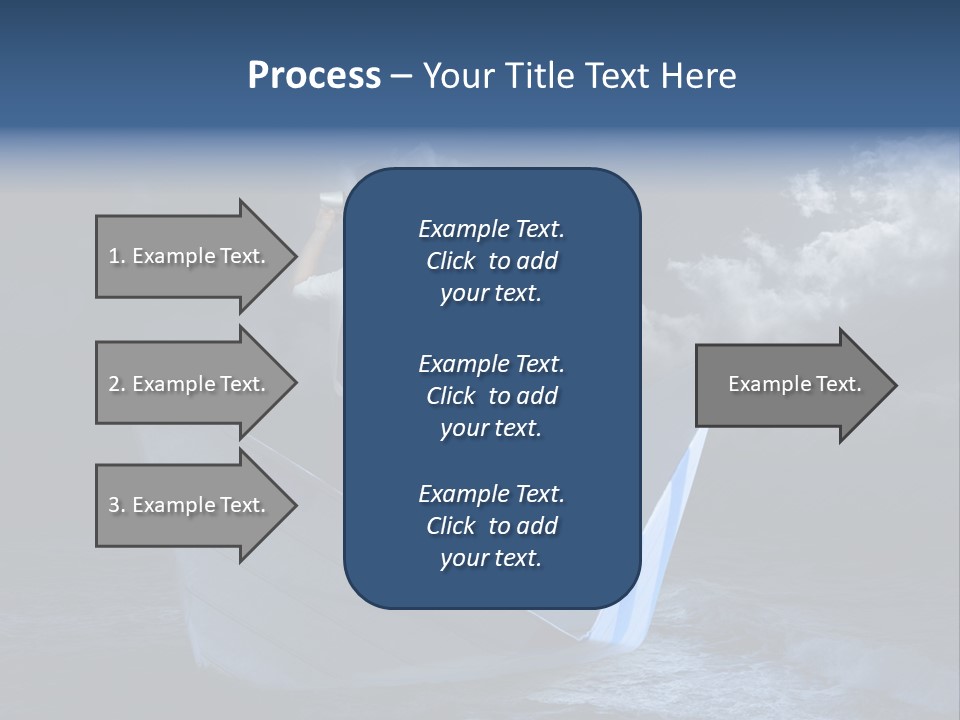 Spyglass Sea Rain PowerPoint Template
