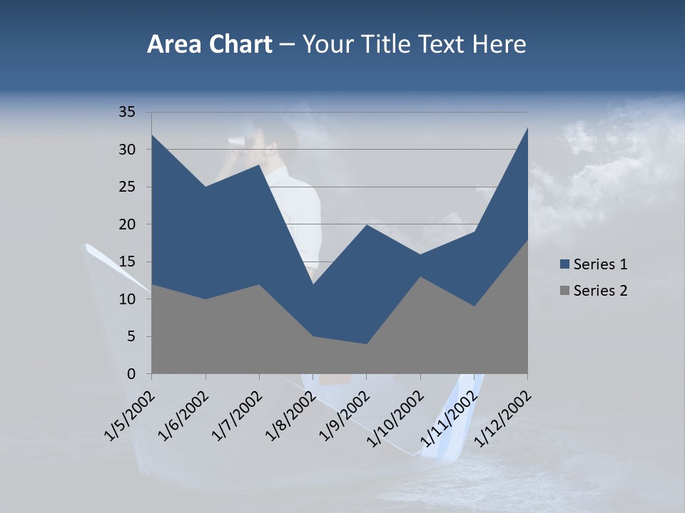 Spyglass Sea Rain PowerPoint Template