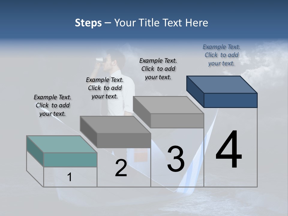 Spyglass Sea Rain PowerPoint Template