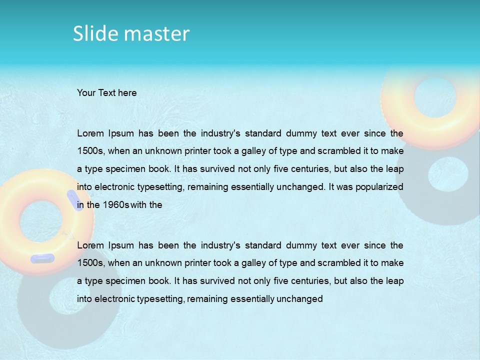 Family Float Kids PowerPoint Template