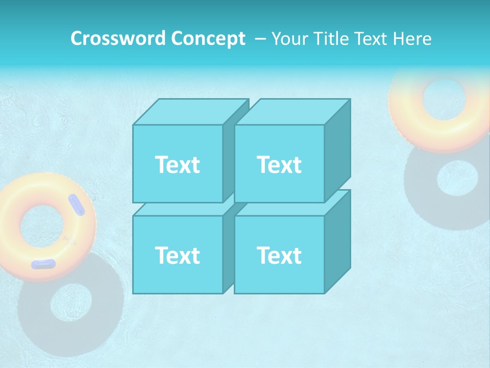 Family Float Kids PowerPoint Template