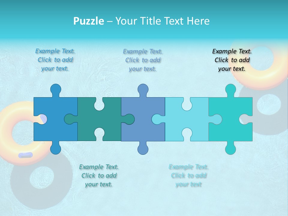 Family Float Kids PowerPoint Template