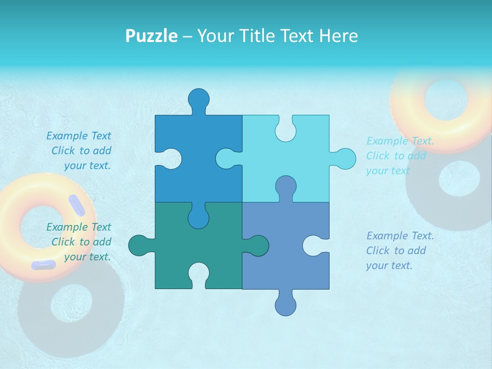 Family Float Kids PowerPoint Template