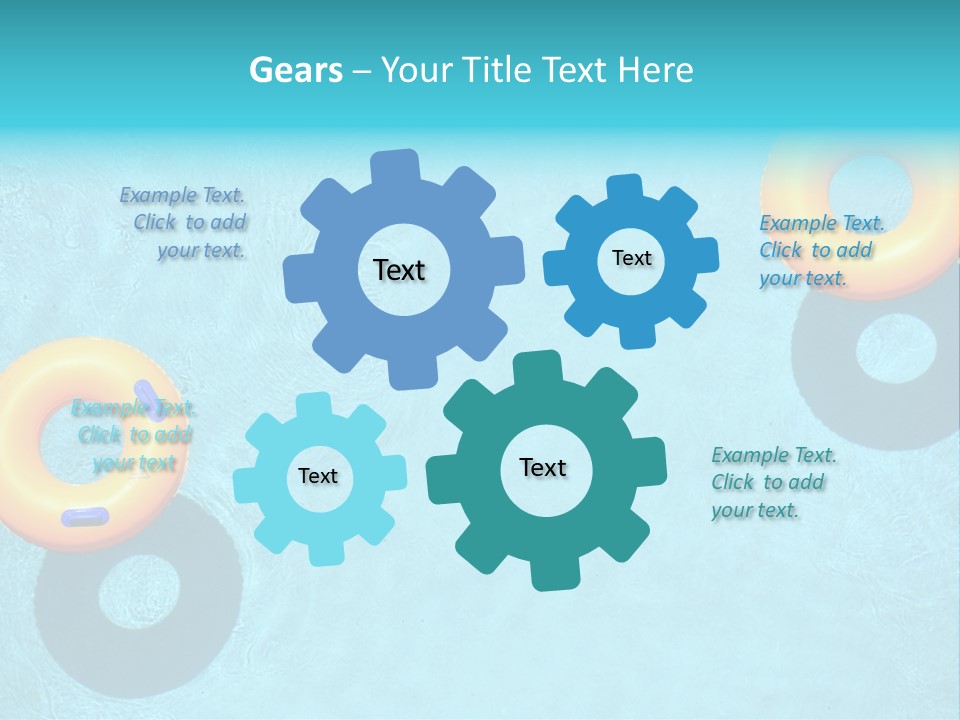 Family Float Kids PowerPoint Template