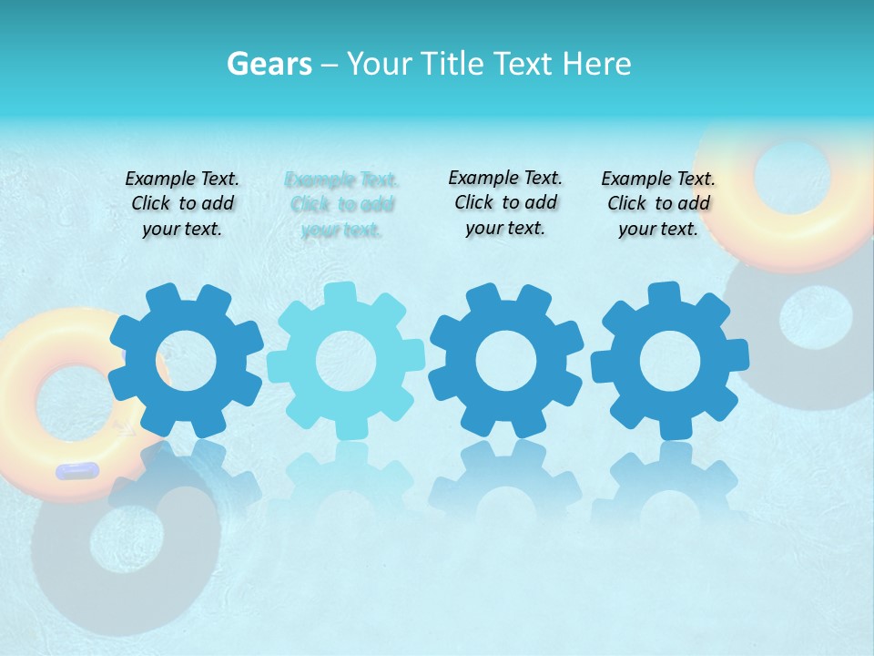 Family Float Kids PowerPoint Template