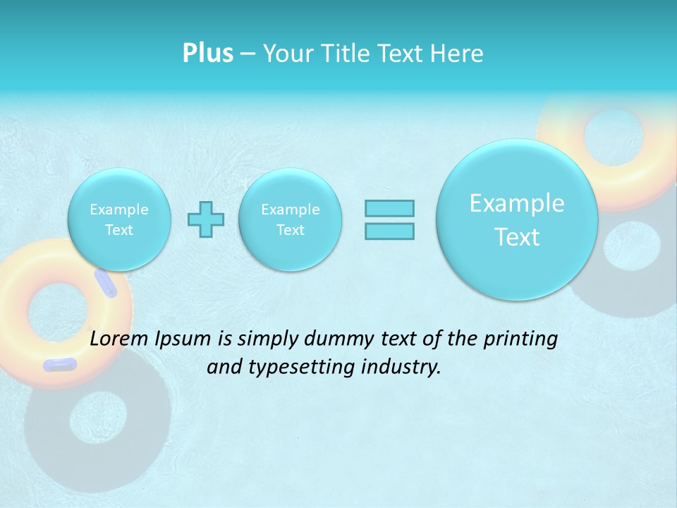 Family Float Kids PowerPoint Template