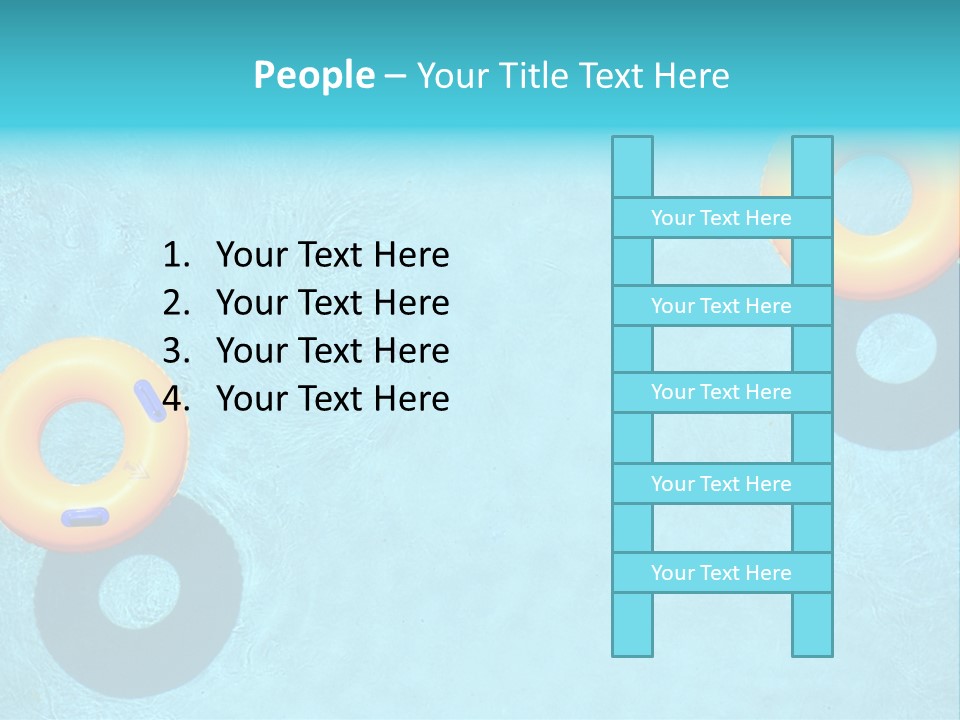 Family Float Kids PowerPoint Template