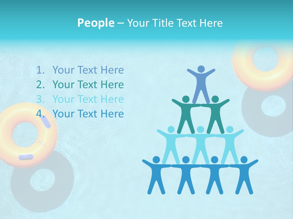 Family Float Kids PowerPoint Template