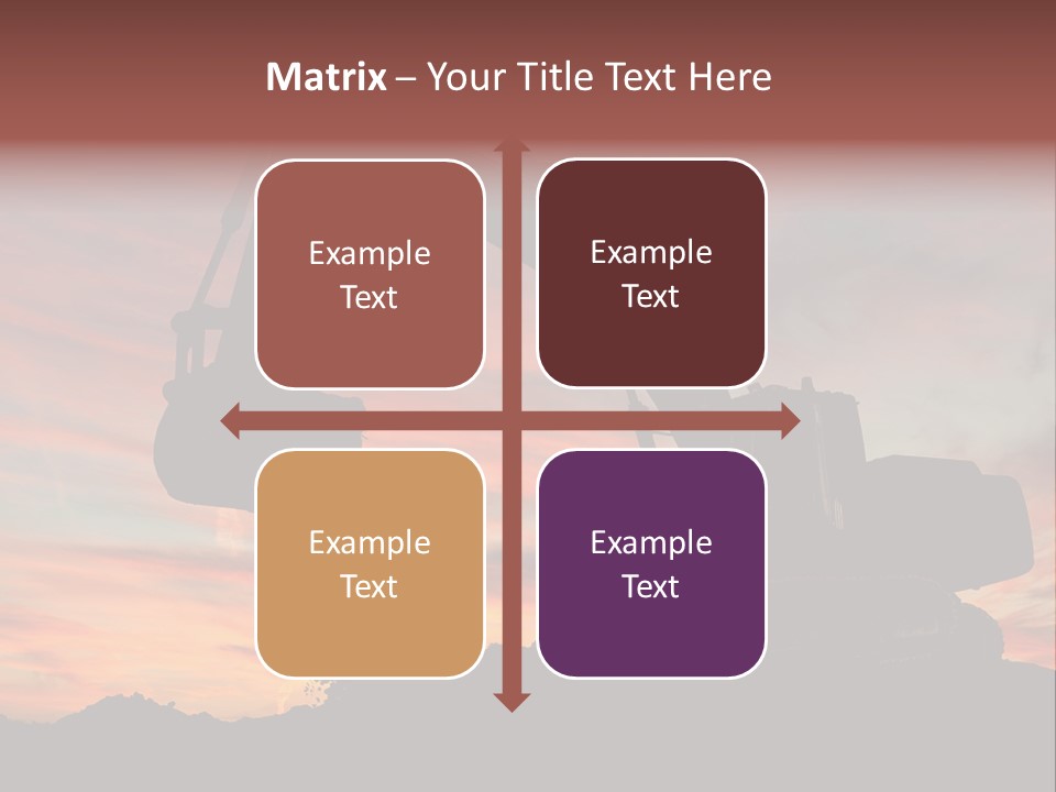 Machinery Unloading Daybreak PowerPoint Template