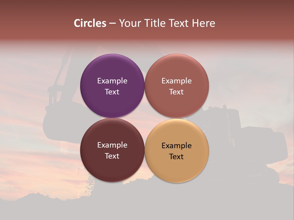 Machinery Unloading Daybreak PowerPoint Template