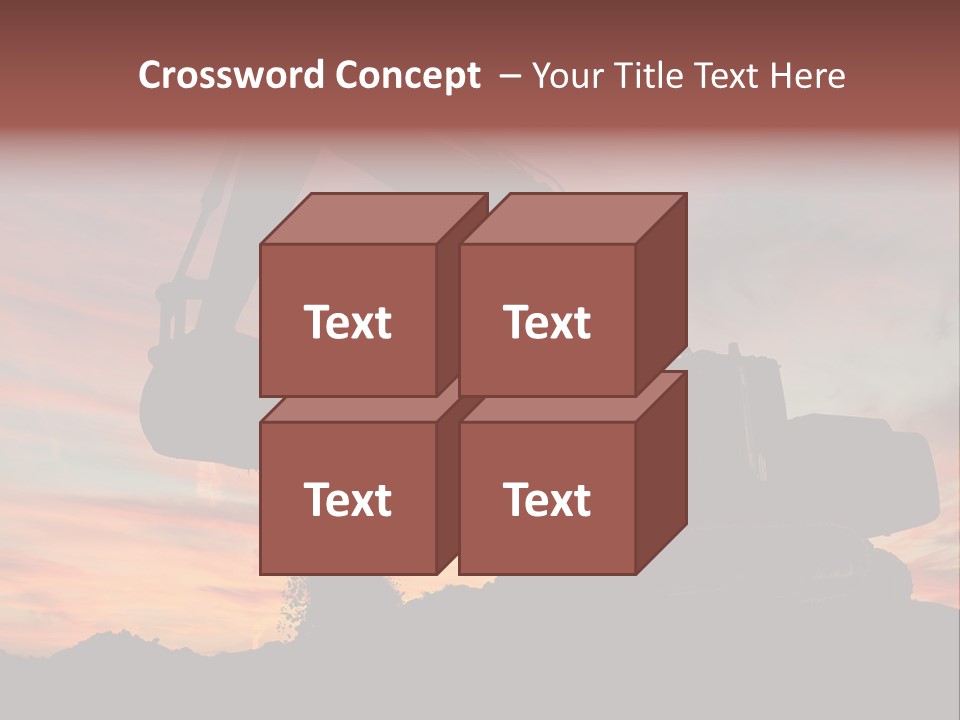 Machinery Unloading Daybreak PowerPoint Template