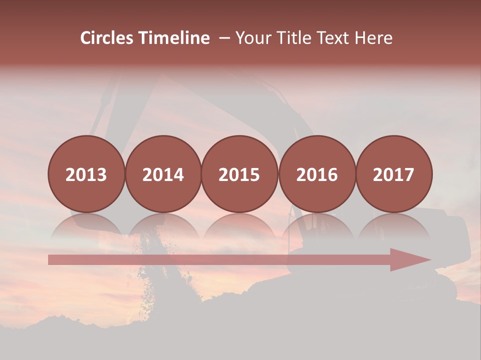 Machinery Unloading Daybreak PowerPoint Template