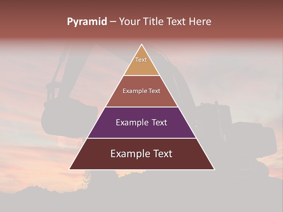 Machinery Unloading Daybreak PowerPoint Template