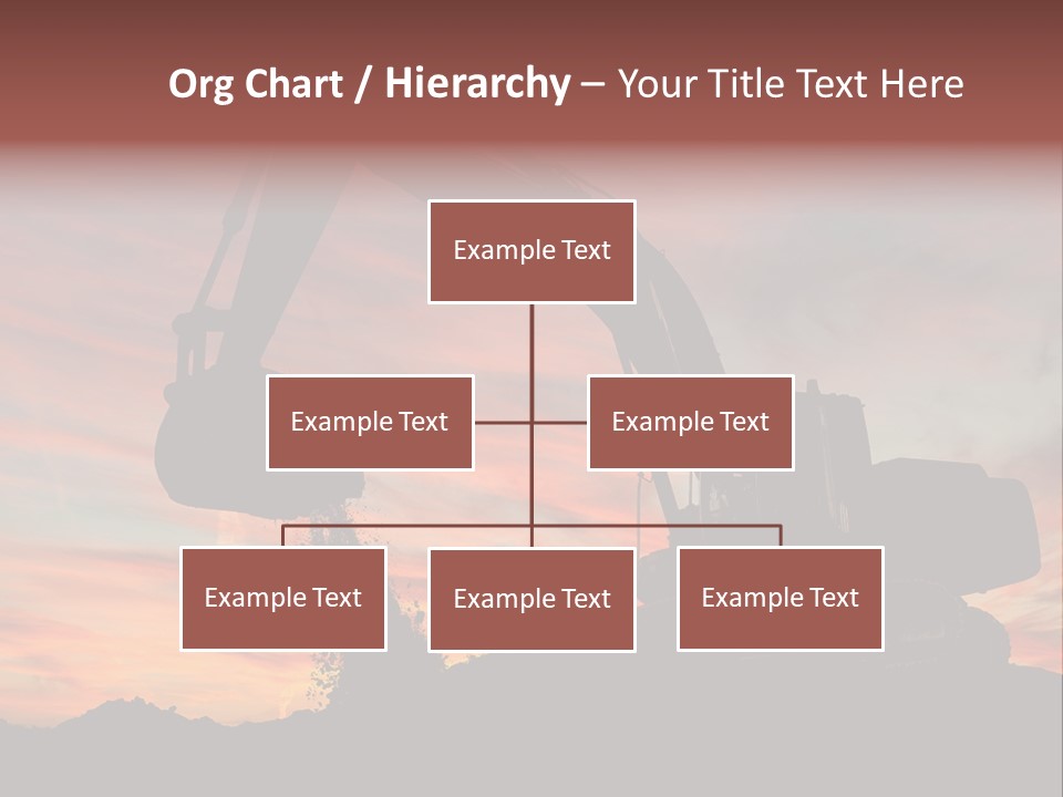 Machinery Unloading Daybreak PowerPoint Template