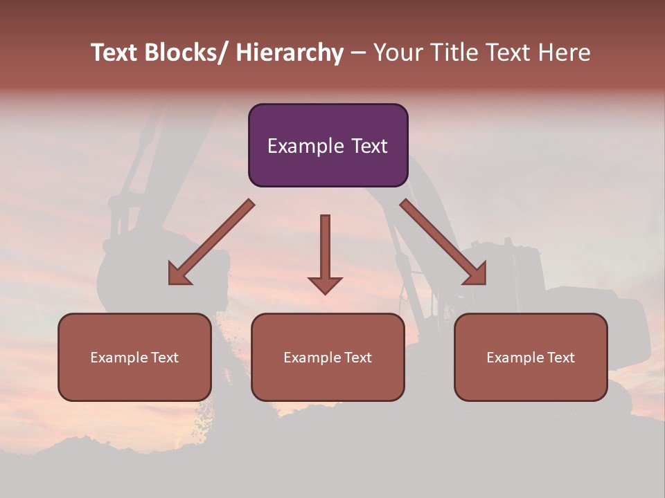Machinery Unloading Daybreak PowerPoint Template