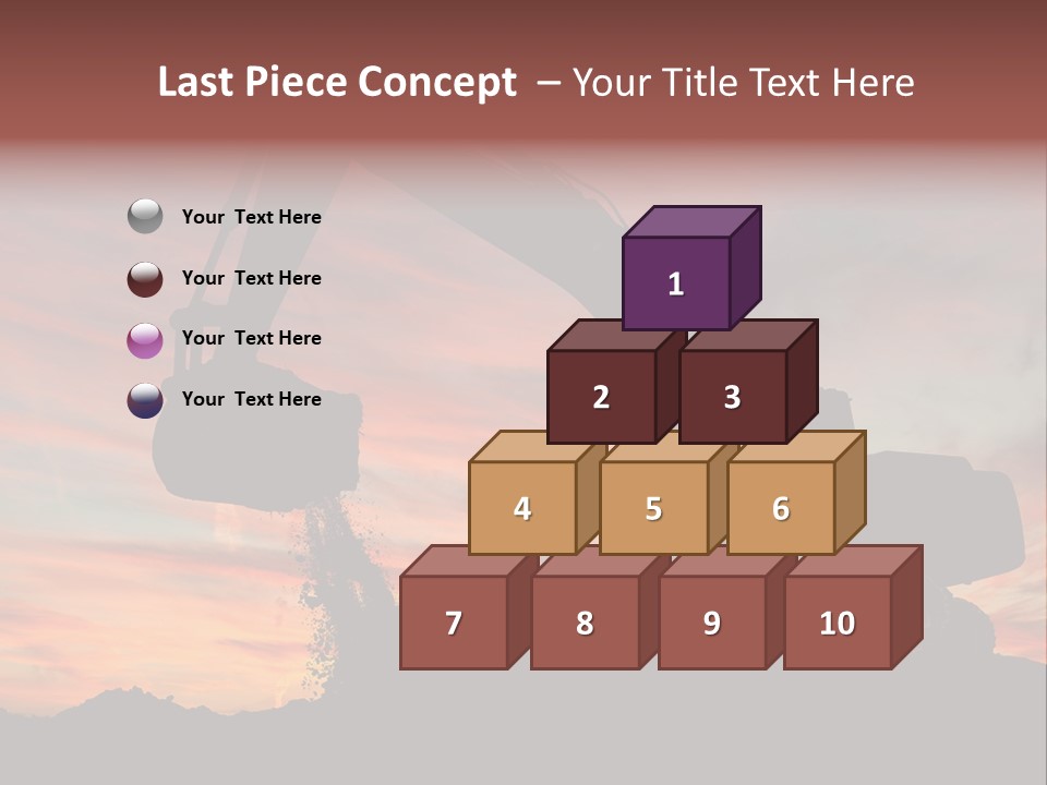 Machinery Unloading Daybreak PowerPoint Template