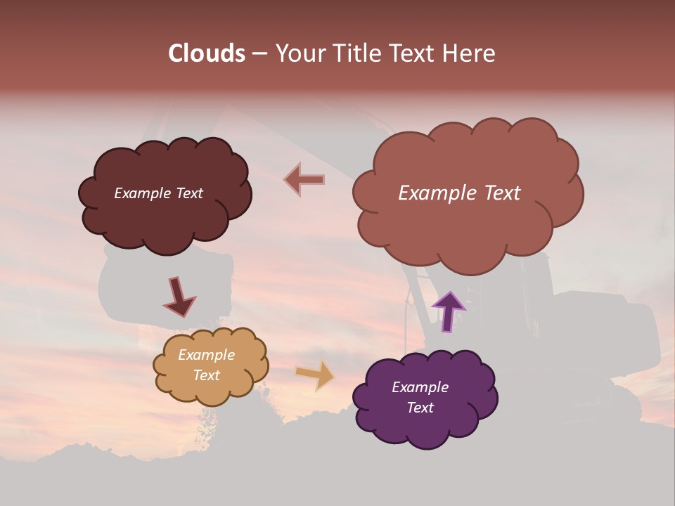 Machinery Unloading Daybreak PowerPoint Template
