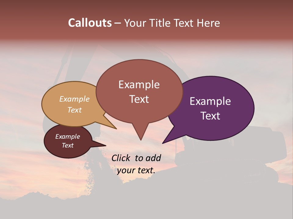 Machinery Unloading Daybreak PowerPoint Template