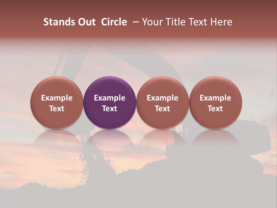 Machinery Unloading Daybreak PowerPoint Template