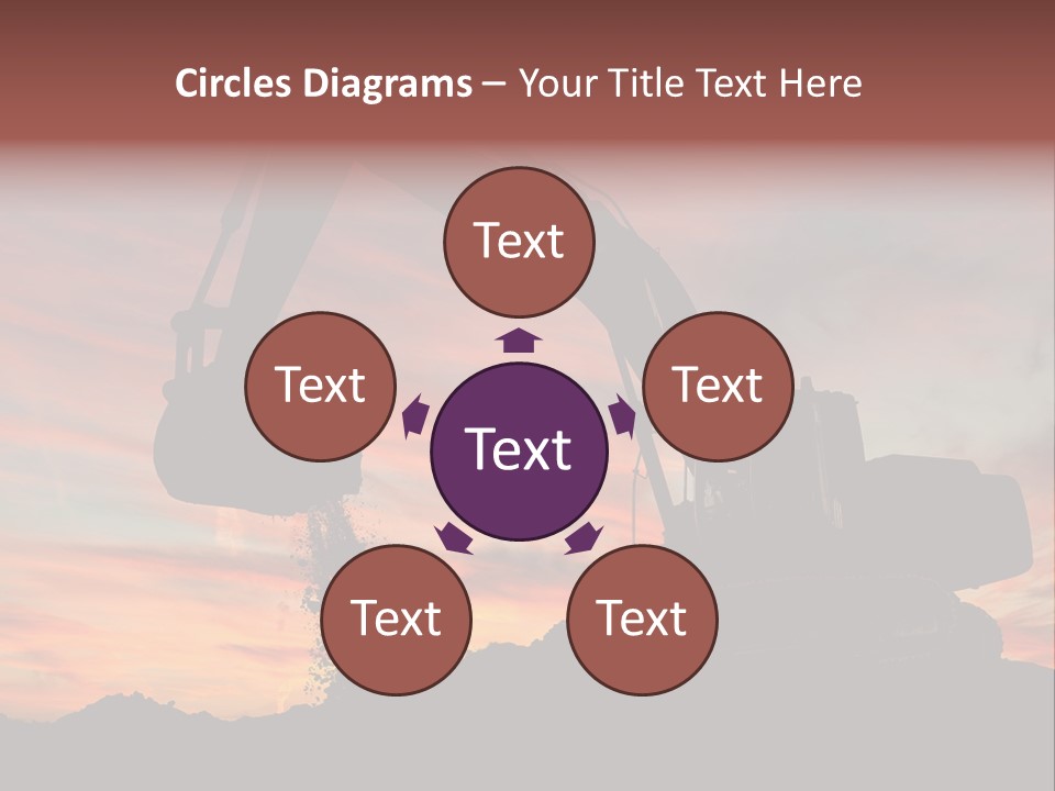 Machinery Unloading Daybreak PowerPoint Template