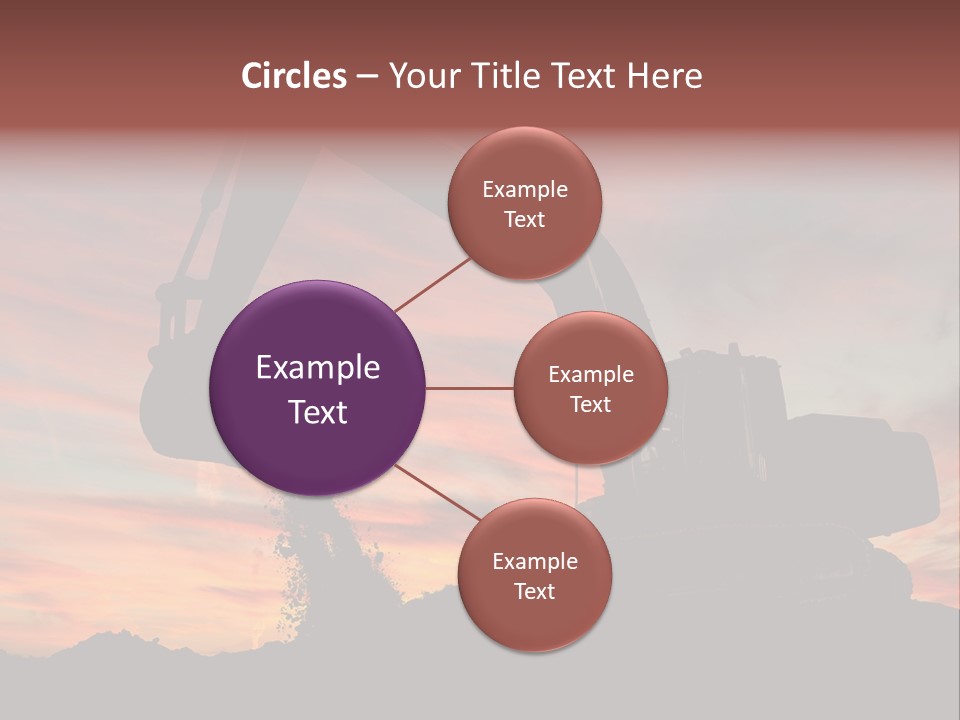 Machinery Unloading Daybreak PowerPoint Template