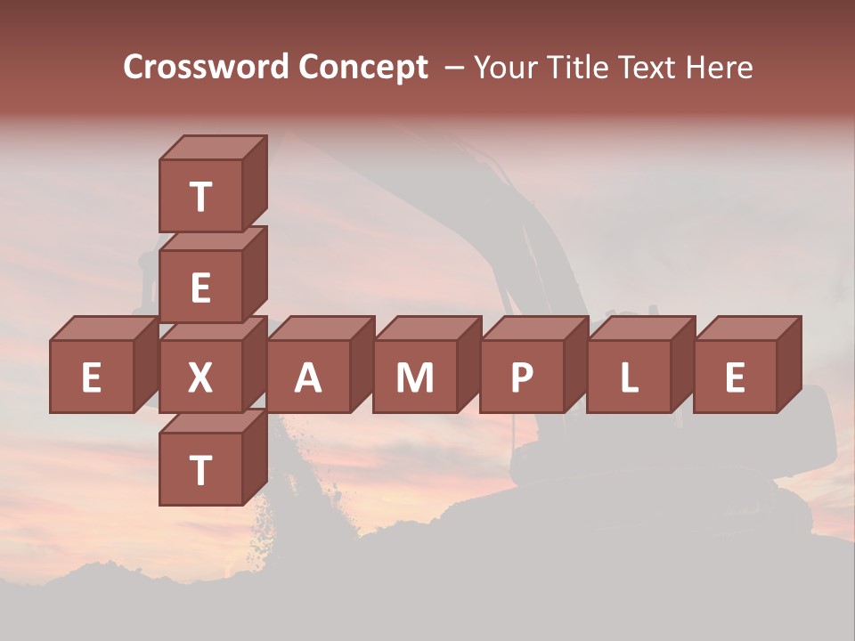 Machinery Unloading Daybreak PowerPoint Template