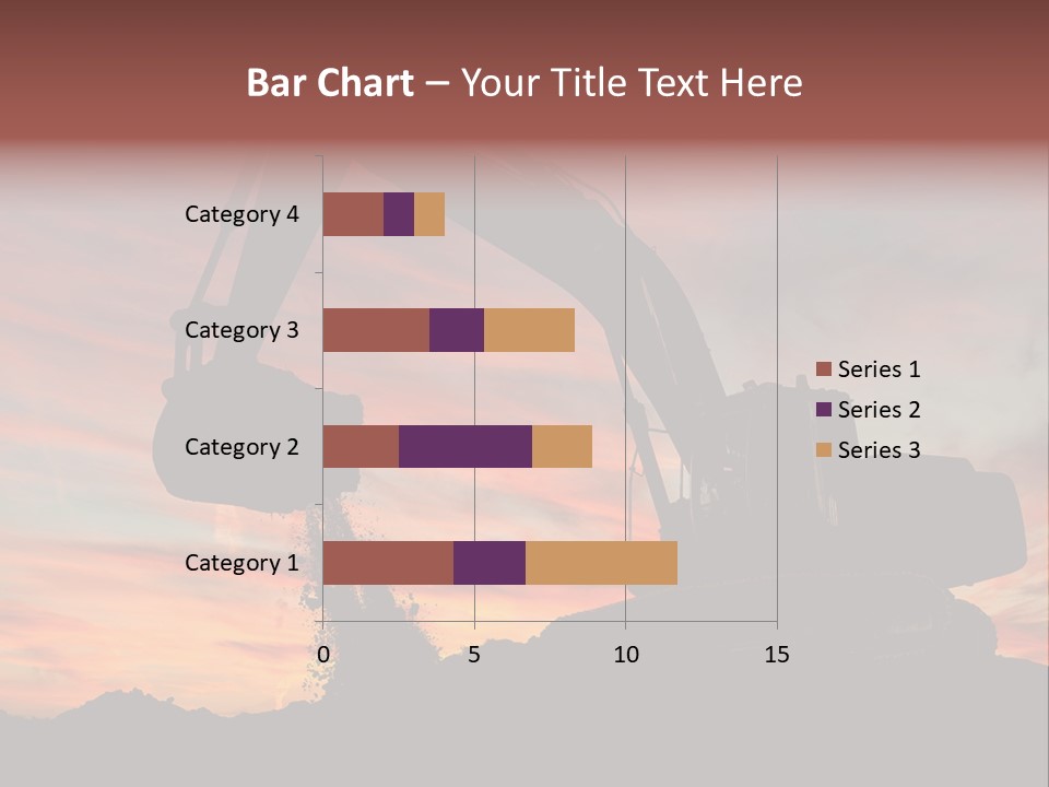 Machinery Unloading Daybreak PowerPoint Template