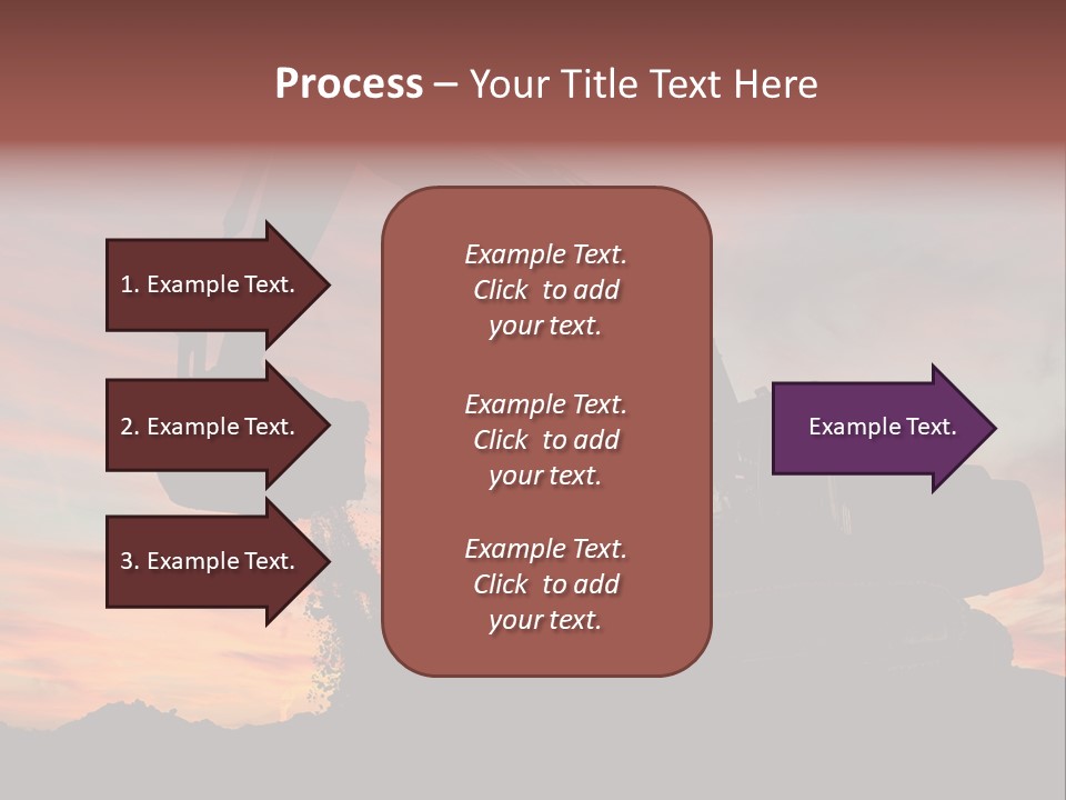 Machinery Unloading Daybreak PowerPoint Template