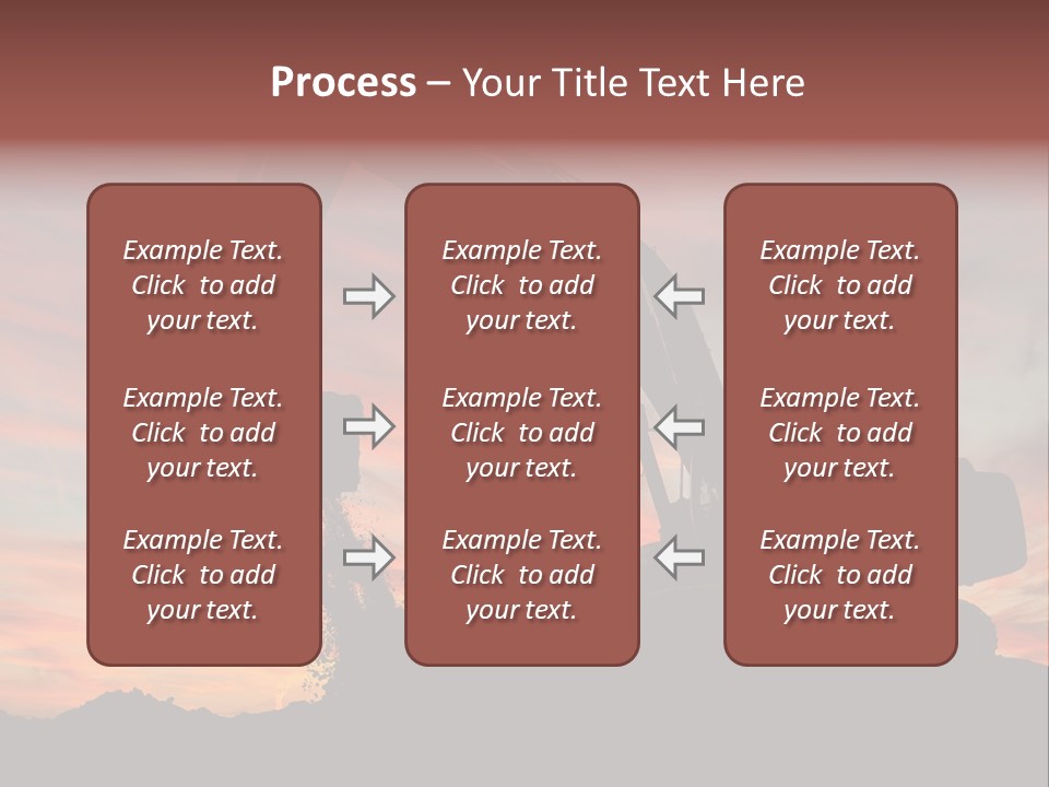 Machinery Unloading Daybreak PowerPoint Template