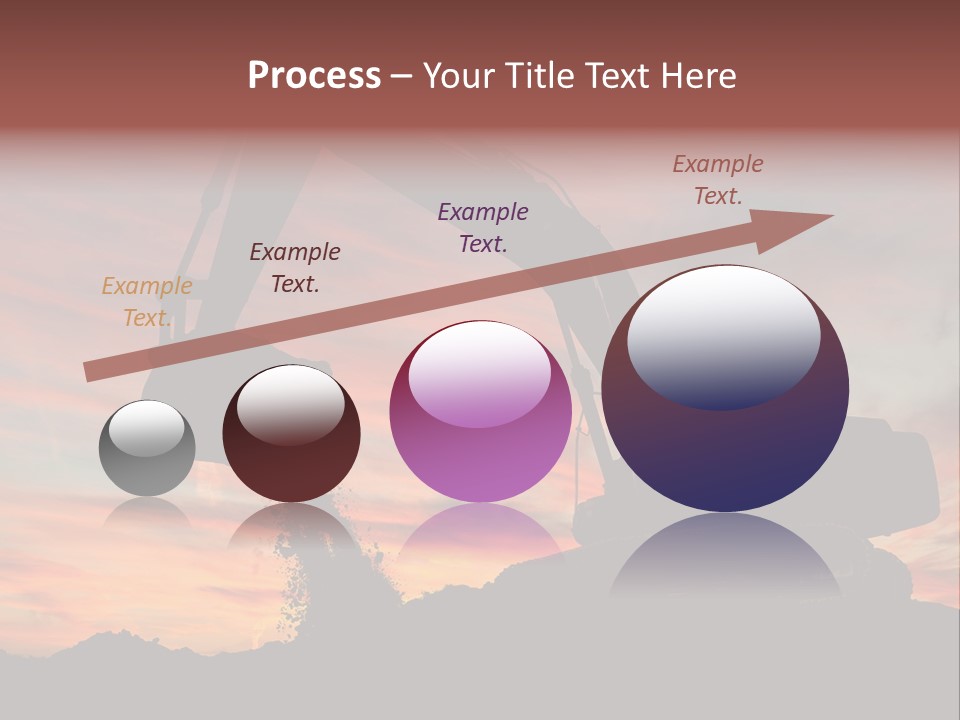 Machinery Unloading Daybreak PowerPoint Template
