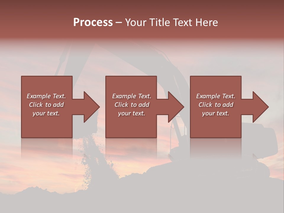 Machinery Unloading Daybreak PowerPoint Template