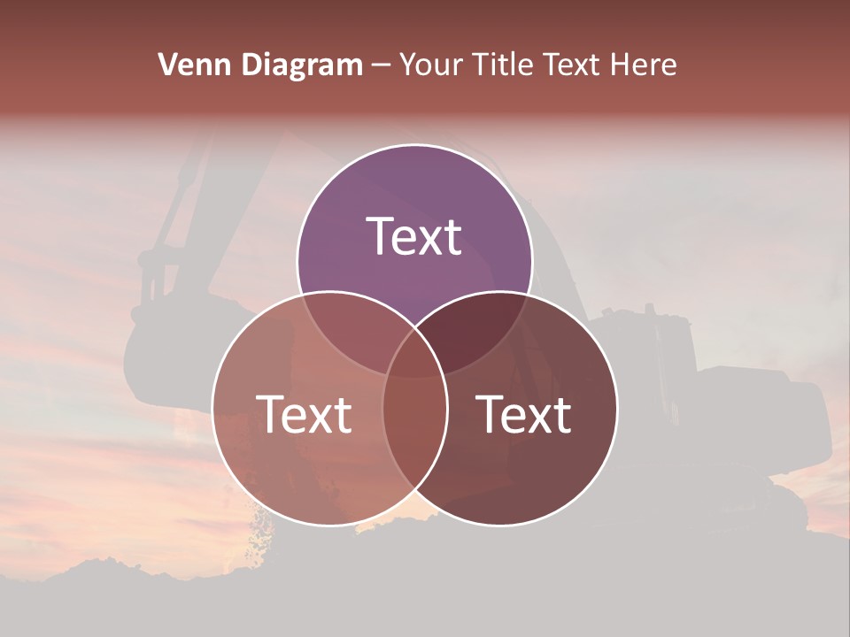 Machinery Unloading Daybreak PowerPoint Template