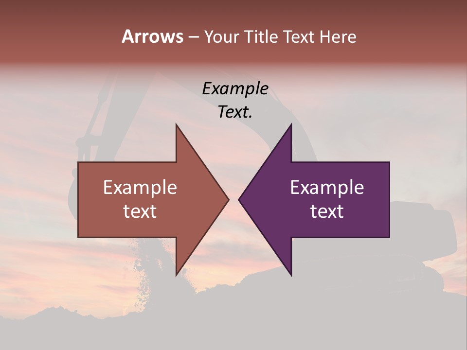 Machinery Unloading Daybreak PowerPoint Template